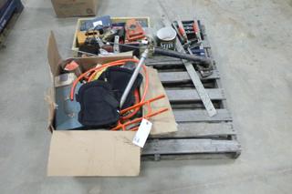 Pallet Containing Misc Hardware and Tools (W12)