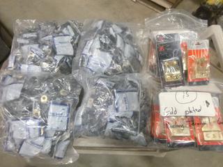 Qty of Unused Audio Connections, C/w Qty of Unused Gold Plated Battery Terminal Connectors (S-2-3)