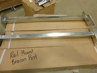 (4) Boxes of 2 Rail Mount Beacon Light Posts (T-2-2)