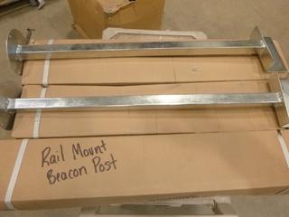 (4) Boxes of 2 Rail Mount Beacon Light Posts (T-2-2)