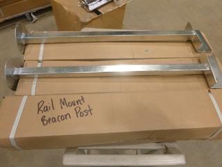 (4) Boxes of 2 Rail Mount Beacon Light Posts (T-2-2)