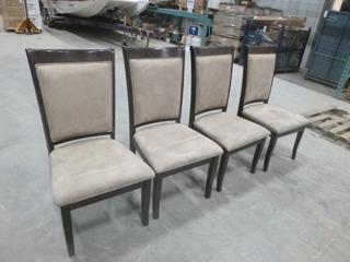 (4) Wood Dining Room Chairs (R33)