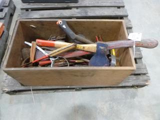 Qty of Assorted Hand Tools Includes Hammers and Prybars    (T-3-1)