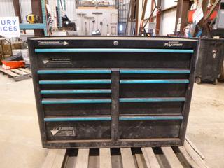 Mastercraft Maximum 10 Drawer Ball Bearing Tool Cart w/ Contents, 47 1/2 In. x 18 In. x 34 In. (J12)