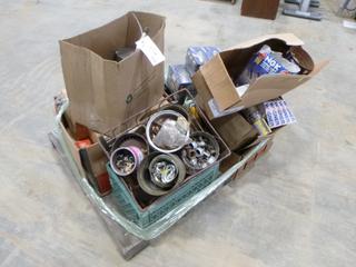 Qty of Misc Items, Includes Nuts, Bolts, Halogen Headlights, O-Rings and More (O-2-2)