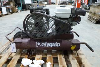 Polyquip Air Compressor, w/ Honda GX160 5.5 HP Engine
