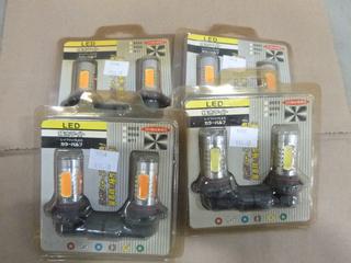 (8) LED Automotive Head Lights "9006" Style (E-1)