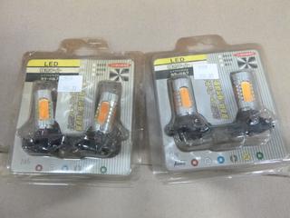 (4) LED Automotive Head Lights "5202" Style (E-1)