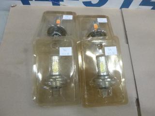 (4) LED Automotive Head Lights "H4" Style (E-1)