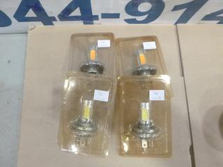 (4) LED Automotive Head Lights "H4" Style (E-1)