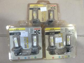 (6) LED Automotive Head Lights "880" Style (E-1)