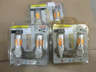 (6) LED Automotive Head Lights "3156" Style (E-1)