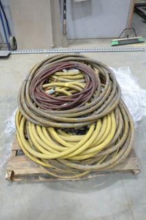 Pallet Containing Various Hoses, Green Line G242G-075, 400 PSI Air 3/4 In., Green Line G232 300 PSI