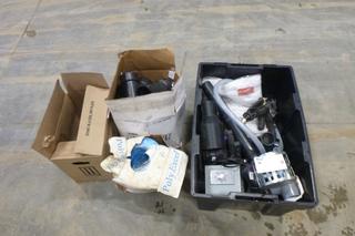 Qty of PVC Fittings, Drop Cloth, M180 Poly Excel Tying Twine and More (R31)