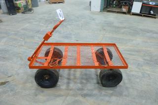 Light Duty Cart, 4 Ft. x 2 Ft. x 28 1/2 In. *Note: Minor Damage To Back Left Tire* 