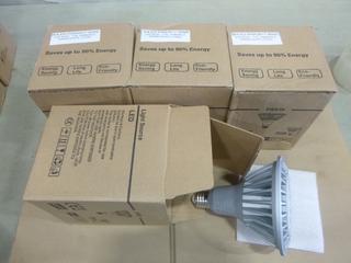 (4) Unused LED Bulbs, Dimmable Warm White (2700K), 17W, E26 Base (E1)