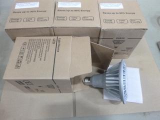 (4) Unused LED Bulbs, Dimmable Warm White (2700K), 17W, E26 Base (E1)