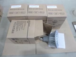 (4) Unused LED Bulbs, Dimmable Warm White (2700K), 17W, E26 Base (E1)