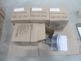 (4) Unused LED Bulbs, Dimmable Warm White (2700K), 17W, E26 Base (E1)