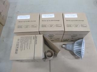 (4) Unused LED Bulbs, Dimmable Cool White (6000K), 17W, E26 Base (D2)
