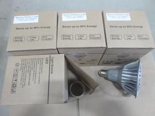 (4) Unused LED Bulbs, Dimmable Cool White (6000K), 17W, E26 Base (D2)