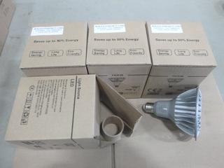 (4) Unused LED Bulbs, Dimmable Cool White (6000K), 17W, E26 Base (D2)