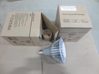 (2) Unused LED Bulbs, Dimmable Cool White (6000K), 17W, E26 Base (D2)