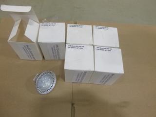 (6) Unused LED Bulbs, 5W, MR-16-AC/DC, 12V, Dimmable Warm White (3000K), GU53 Base (D2)