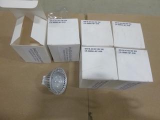 (6) Unused LED Bulbs, 5W, MR-16-AC/DC, 12V, Dimmable Warm White (3000K), GU53 Base (D2)