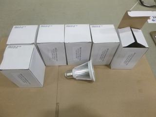 (6) Unused LED Bulbs, 6W, MS-PAR20-3E, AC120V, Dimmable Cool White (6000K), E26 Base (D2)