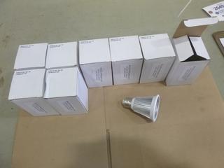 (8) Unused LED Bulbs, 6W, MS-PAR20-3E, AC120V, Dimmable Cool White (6000K), E26 Base (D2)