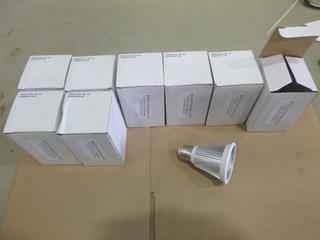 (8) Unused LED Bulbs, 6W, MS-PAR20-3E, AC120V, Dimmable Cool White (6000K), E26 Base (D2)