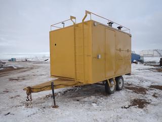 12 Ft. Enclosed Trailer c/w (2) Frost Fighter Industrial Heaters, (1) Isuzu 4LC1 Engine, Showing 22,872 Hours, LT225/75R16 Tires *Note: No VIN*