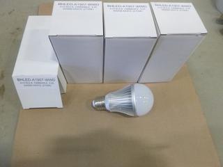 (4) Unused LED Light Bulbs, 7 Watt, Dimmable, Warm White (2700K) (D2)