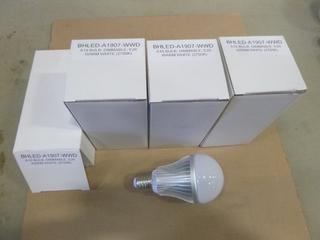 (4) Unused LED Light Bulbs, 7 Watt, Dimmable, Warm White (2700K) (D2)