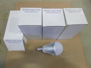 (4) Unused LED Light Bulbs, 7 Watt, Dimmable, Warm White (2700K) (D2)