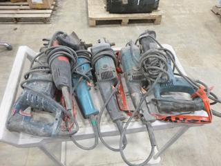 Qty of Assorted Makita Angle Grinders and Reciprocating Saws *Note: Working Condition Unknown* (S41)