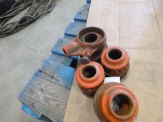 (4) Ridgid Pipe Holders; (2) 1 1/4 In. (2) 1 1/2 In. (B2)