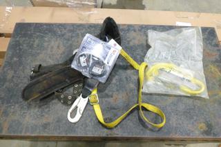 (1) MSA Fall Arrest Lanyard Lifting Belt, (1) Sala Suspension Trauma Straps (C2)