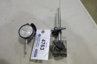 Teclock AI-921 Dial Indicator c/w Magnetic Positioner (E2)