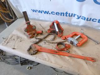 (5) Ridgid Pipe Holders and Misc (R-1-1)