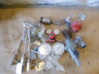 Qty of Assorted Pressure Regulators, Pipe Fittings, High Pressure Fittings (C1)
