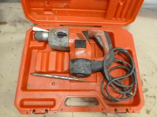 Milwaukee Rotary Hammer w/ Unused Dewalt Rock Carbine Bits, 5/8 In., 1 In., 1/2 In., 3/4 In. (B-2)