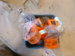 Box of Used and Unused Teflon Tape (C1)