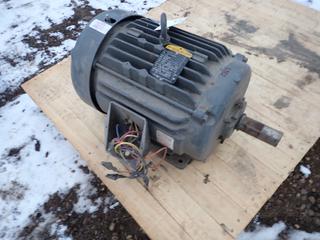 Used Baldor M2334T Industrial Motor c/w 20HP, 230/460 Volt