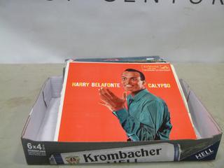(6) Various Vinyl Records, Includes Grease Sound Track, Harry Belafonte and More (Upstairs)
