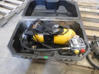 Scott Air Pack w/ (2) Masks, (1) Air Hose In Case (R32)