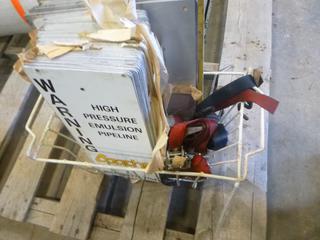 Qty of Signs and Straps (B1)