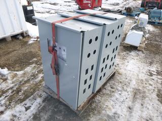 (3) Enclosed PCL Electrical Panels, 12 In. x 24 In. x 36 In.