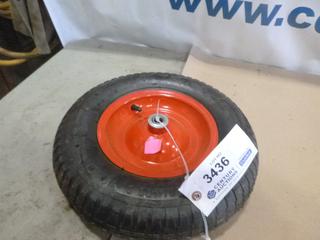 Unused Wheel Barrow Tire and Rim (C1)